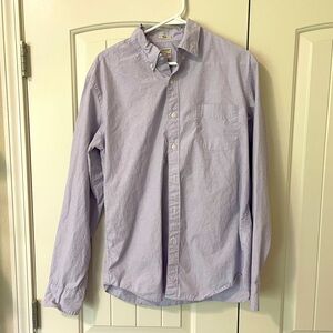 Light lavender colored slim fit j crew button down shirt
